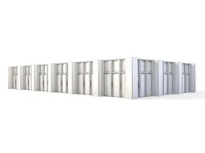 Tenement Building Ground Floor Low-poly 3D model