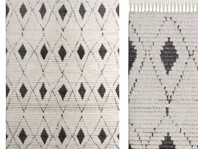 Ada Tufted Rug 3D model