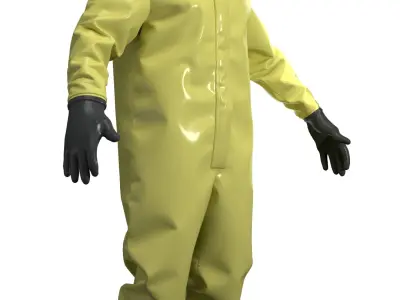 Hazmat Suit - Marvelous Designer 3D model