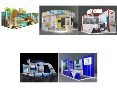 Booth Exhibition Stand G38 3D Model Pack