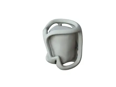 SciFi Shape Object Low Poly Low-poly 3D model 29