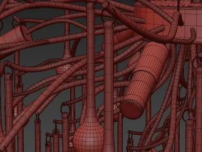 MARIAN by Lampatron D60cm 9 lamps 3D model