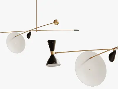 Large Scale Architectural Cantilever Stilnovo Styl 3D model