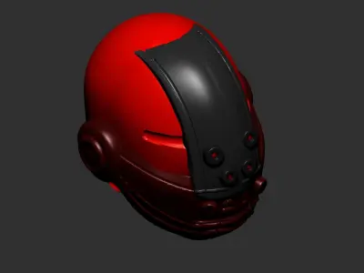 helmet high poly sculpt 3d printable ver 7 3D model 3D model 172