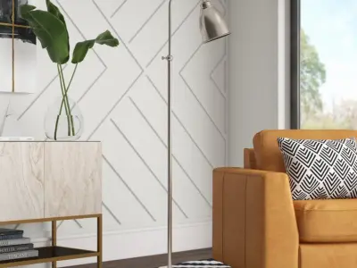 Pelletier Arched Floor Light Lamp - 4 colour 3D model