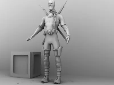 Deadpool 3D model