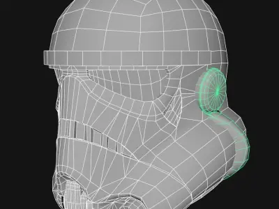 Storm trooper Low-poly 3D model