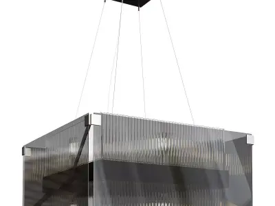 Troy Apollo 8 Light Chandelier Low-poly 3D model
