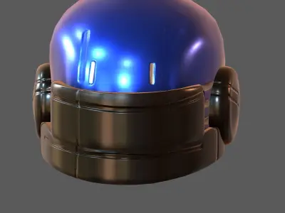 Gas mask helmet 3d model scifi Low-poly  Low-poly 3D model 405