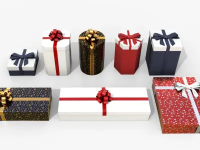  Gift Boxes - Height and Width Mix 