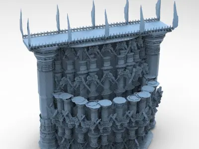 Dark Celtic Ring Bridge 2 3D model