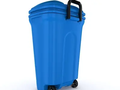 Trash Can 3D model 19