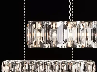 Restoration Hardware HARLOW CRYSTAL RECTANGULAR  3D model