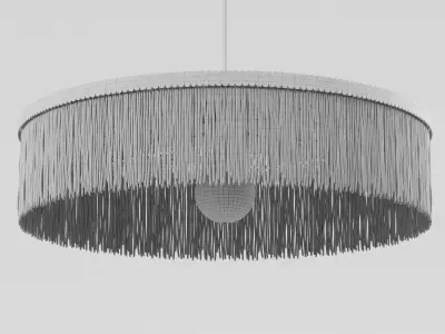 Fringed Parasol Pendant Light by Honore 3D model