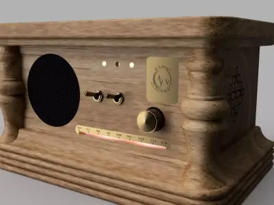 Vintage Radio 3D model purchase