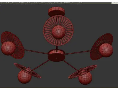 Balls and Discs Circle 5 Low-poly 3D model