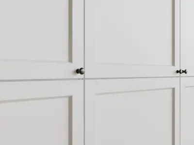 Wardrobe1 wardrobe with three doors 3D model