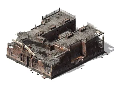 War-city-scars 01 3D model