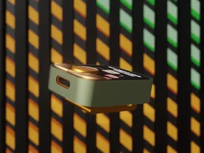 a smart banking device to use when shopping 3D model