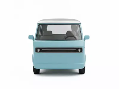 Camper Van Low-poly 3D model