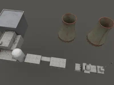  Nuclear power plant 3D model
