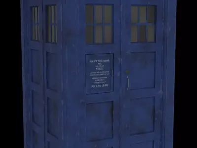 1980 TARDIS Police Box 3D model