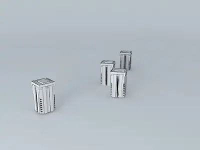 Luksio street highrisers Free 3D model