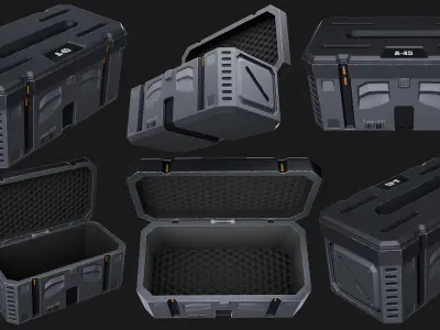 Scifi-Crate 3D model