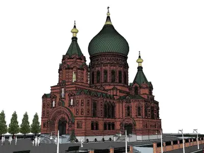 Architecture-Religion-God-Culture-Temple-0258 3D model
