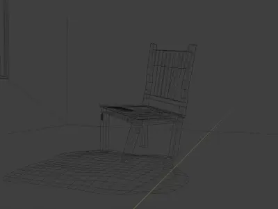 Abandoned Chair  3D model