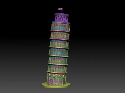 Pisa Tower 3d model for 3d printing 3D print model