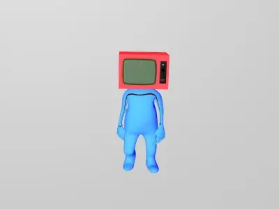 tv man  3D model