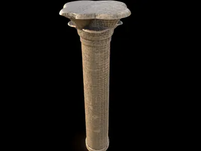 Egyptian Column 3D model
