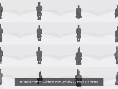 Terracotta Warriors Collection Pack 3D model