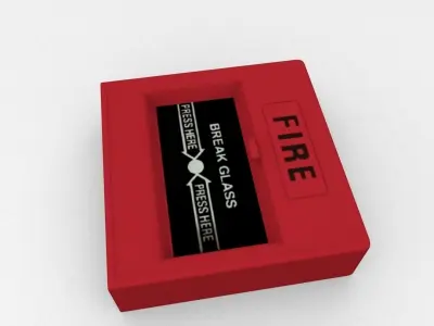Emergency Alarm Button 3D model