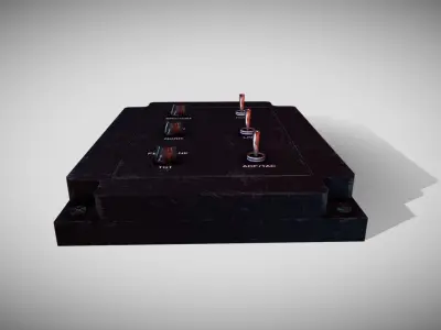Sci-fi Panel Element Low-poly 3D model