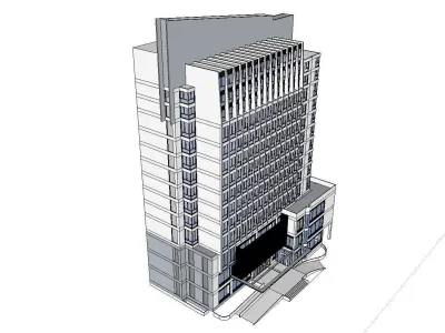vacation spot-Resort-Fashion Leisure Hotel-0158 3D model