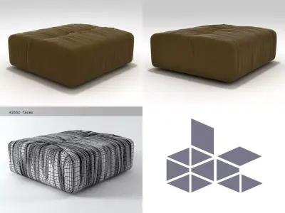 Nuvola Pouf 3D model