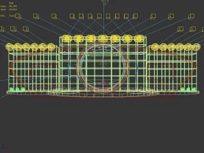 3DS Max 2014 Stage Concert 20 3D model