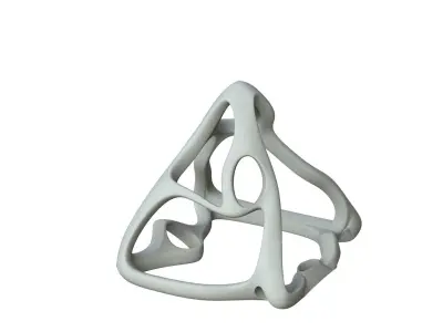 SciFi Cube Object No 61432 Low Poly Shape Low-poly 3D model