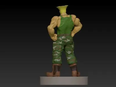 GUILE from street fighter 3D print model