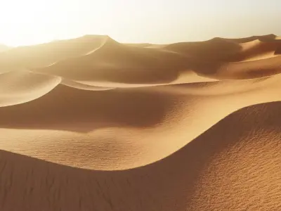 Desert Dunes V2 - Sand Landscape Terrain 3D model