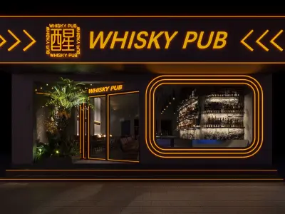   modern bar  3D model