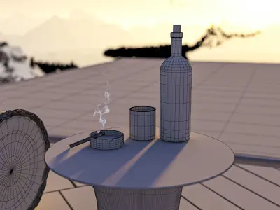 Pool forrest 3D model
