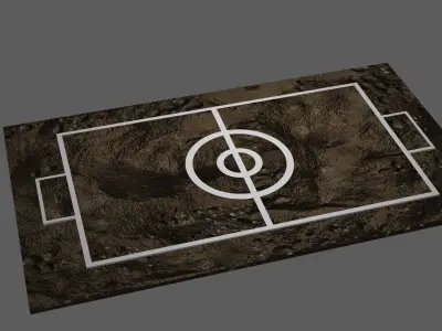 Pokemon stadium - ground stadium Low-poly 3D model