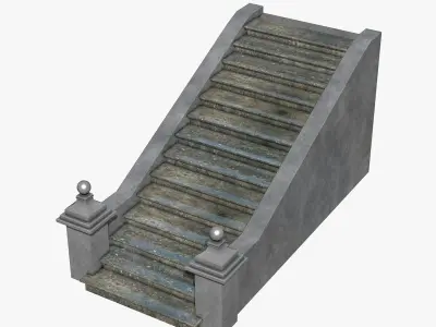 Stone Stairs 3D model buy