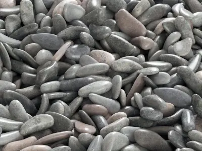 Pebble river low n7 3D model