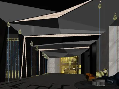 Hotel lobby 3d model  3D model