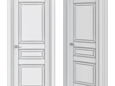 Interior Doors low poly 3d model Low-poly 3D model shop