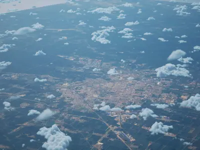 Baicheng China City Landscape 3D Model 3D model